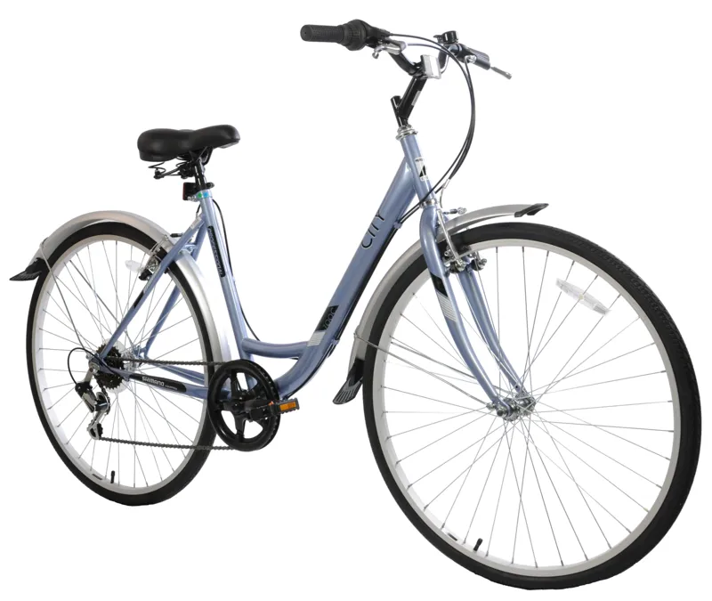 Professional City Commuter Hybrid Bike Blue 1 Professional City Commuter Hybrid Bike Blue