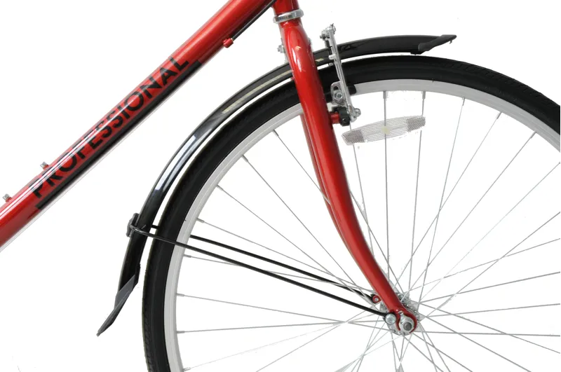 Professional City Commuter Hybrid Bike Red 5 Professional City Commuter Hybrid Bike Red - Image 5