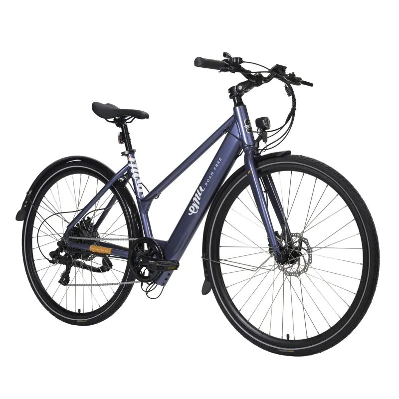 EMU Evo Step Through 700c Wheel Electric Bike Metallic Blue 1 EMU Evo Step Through 700c Wheel Electric Bike Metallic Blue