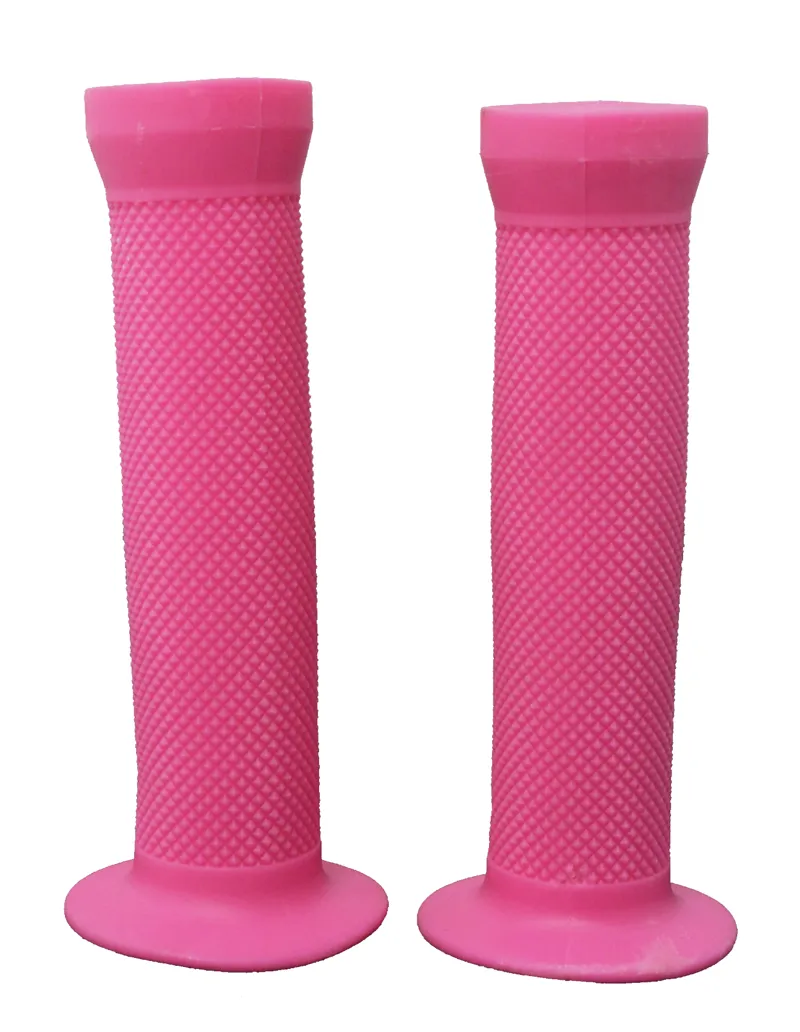 Ammaco BMX Flange Handlebar Grips Pink 1 Ammaco BMX Flange Handlebar Grips Pink