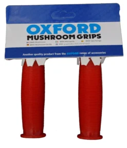 Oxford Mushroom Ribbed Handlebar Grips Red -Oxford || XLC || Shimano Sales hg552r