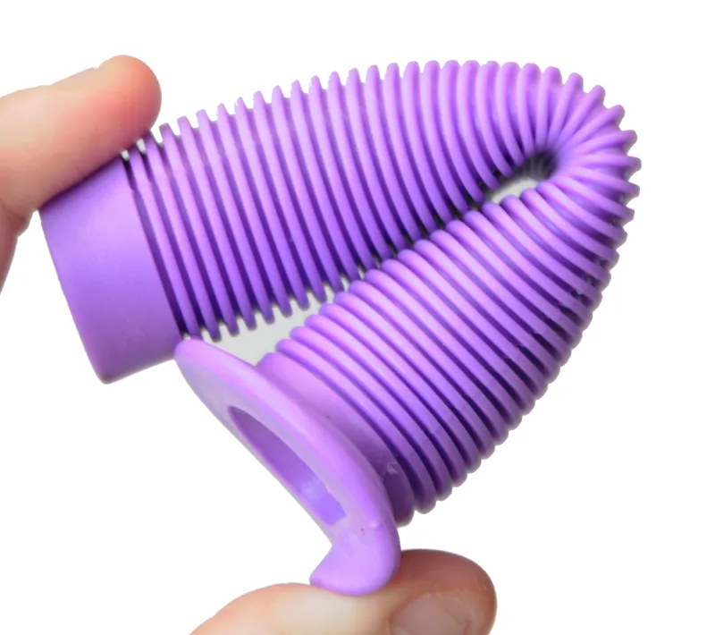 X-Rated Ribbed BMX Grips Purple 2 X-Rated Ribbed BMX Grips Purple - Image 2