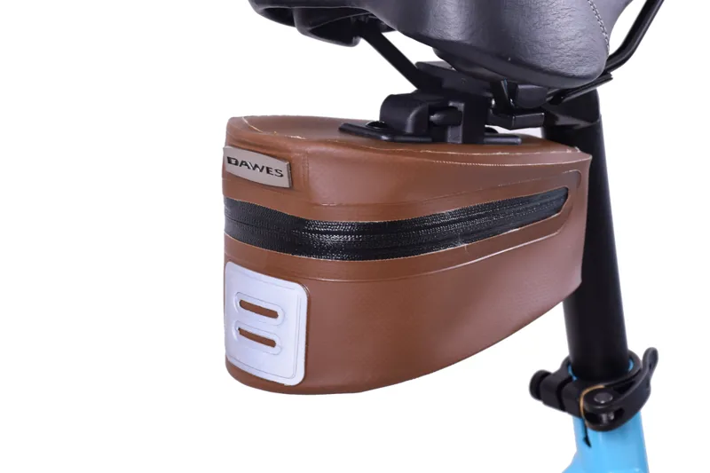 Dawes Quick Release Saddle Wedge Bike Bag Brown 1 Dawes Quick Release Saddle Wedge Bike Bag Brown