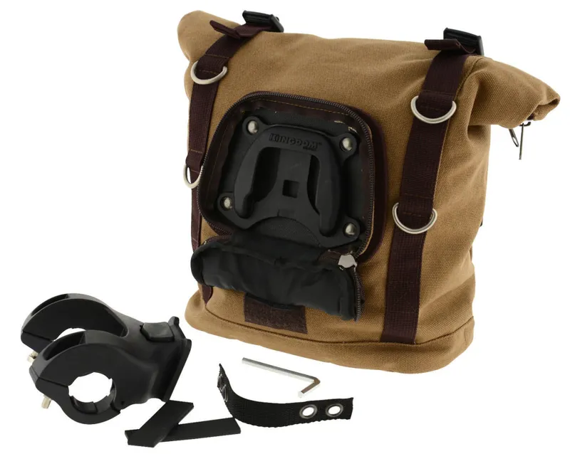 Dawes Quick Release Canvas Handlebar/Shoulder Bag 11L Khaki 2 Dawes Quick Release Canvas Handlebar/Shoulder Bag 11L Khaki - Image 2