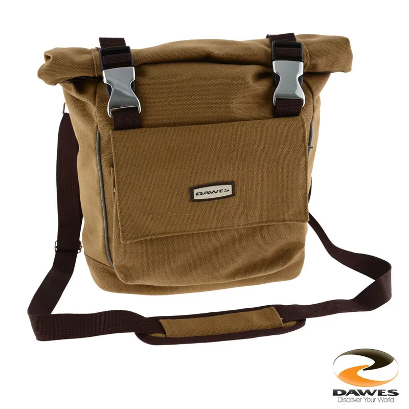 Dawes Quick Release Canvas Handlebar/Shoulder Bag 11L Khaki 1 Dawes Quick Release Canvas Handlebar/Shoulder Bag 11L Khaki