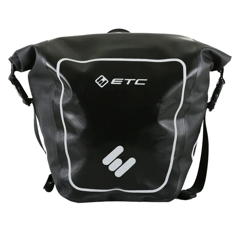 ETC Arid Waterproof Roll Top Pannier Bag Black 2 ETC Arid Waterproof Roll Top Pannier Bag Black - Image 2