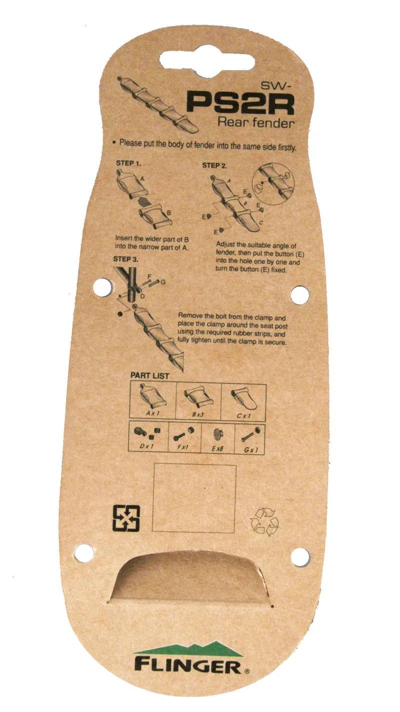 Flinger Retractable Rear Mudguard 12-26 Wheel 3 Flinger Retractable Rear Mudguard 12-26 Wheel - Image 3