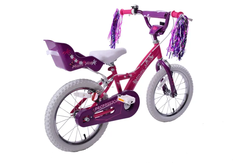 Professional Miami Miss 16 Inch Wheel Kids Bike Pink And Purple 2 Professional Miami Miss 16 Inch Wheel Kids Bike Pink And Purple - Image 2