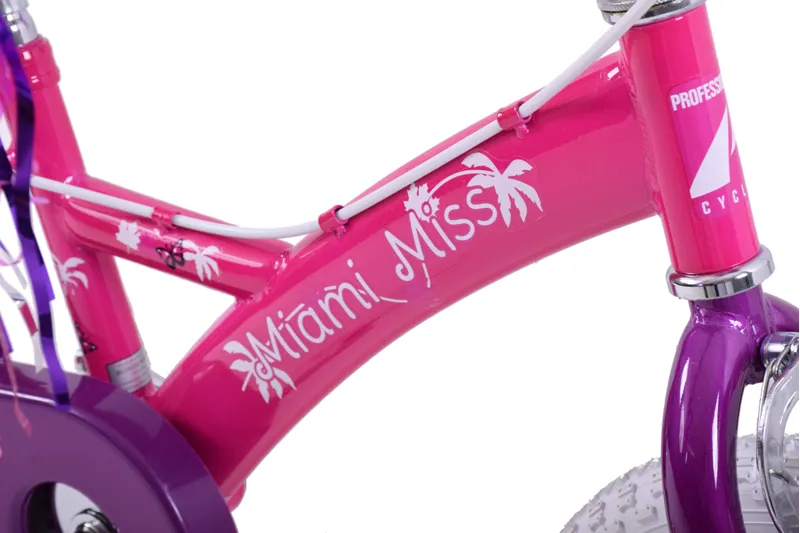 Professional Miami Miss 16 Inch Wheel Kids Bike Pink And Purple 4 Professional Miami Miss 16 Inch Wheel Kids Bike Pink And Purple - Image 4
