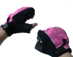 Ammaco Rubber Gel Fingerless Mitts Pink