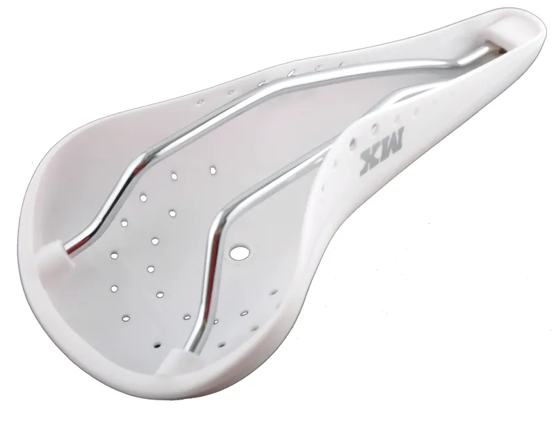 MX Retro BMX Saddle White 4 MX Retro BMX Saddle White - Image 4