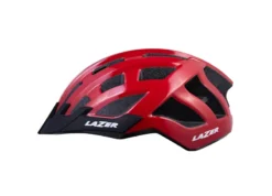 Lazer Compact Helmet Light Red -Oxford || XLC || Shimano Sales my2021 compact red side left