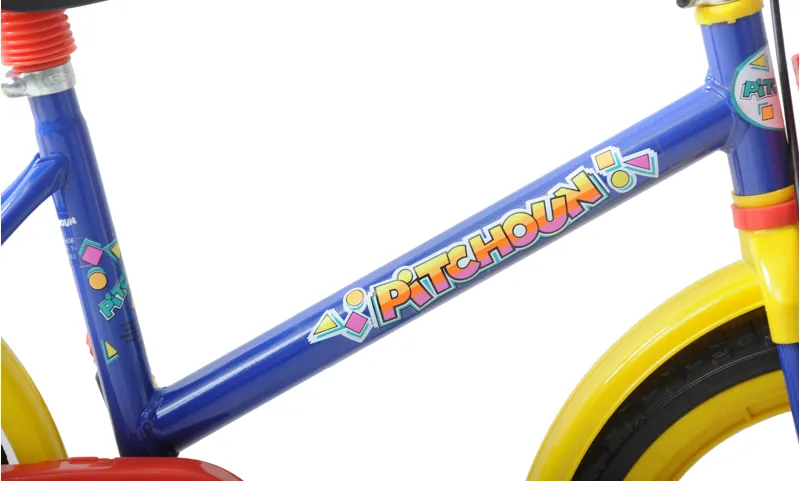 Pitchoun 14 Inch Wheel Kids Bike Blue Yellow And Red 1 Pitchoun 14 Inch Wheel Kids Bike Blue Yellow And Red