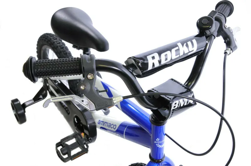 Ammaco Rocky 14 Inch Wheel Kids Bike Blue 1 Ammaco Rocky 14 Inch Wheel Kids Bike Blue