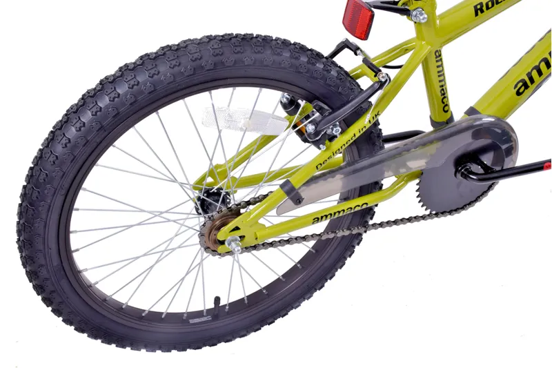 Ammaco Rocky Boys 18 Inch Wheel Kids Bike Green And Black 1 Ammaco Rocky Boys 18 Inch Wheel Kids Bike Green And Black