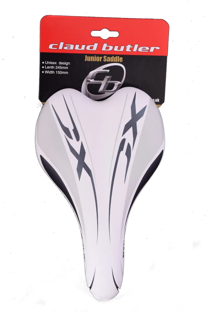 Claud Butler Replacement Kids Bike Saddle White 5 Claud Butler Replacement Kids Bike Saddle White - Image 5