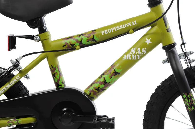 Professional SAS Army 14 Inch Wheel Kids Mountain Bike Green 3 Professional SAS Army 14 Inch Wheel Kids Mountain Bike Green - Image 3