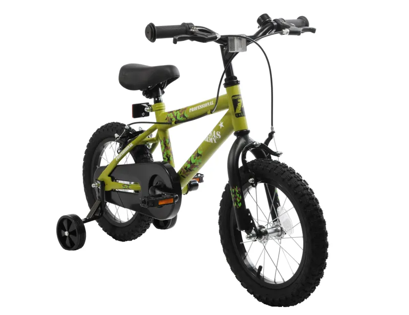 Professional SAS Army 14 Inch Wheel Kids Mountain Bike Green 1 Professional SAS Army 14 Inch Wheel Kids Mountain Bike Green