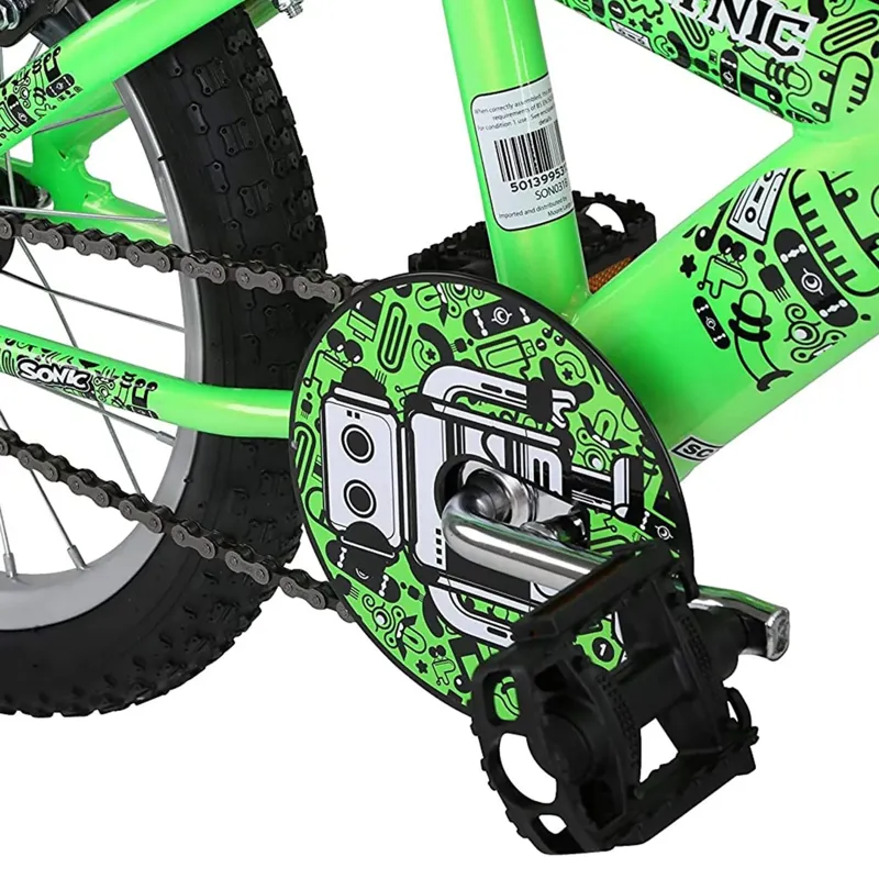 Sonic Robotnic 16 Inch Wheel Kids BMX Bike Green 1 Sonic Robotnic 16 Inch Wheel Kids BMX Bike Green