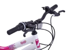 Professional Sparkle 20 Inch Wheel Kids Mountain Bikes Pink And White