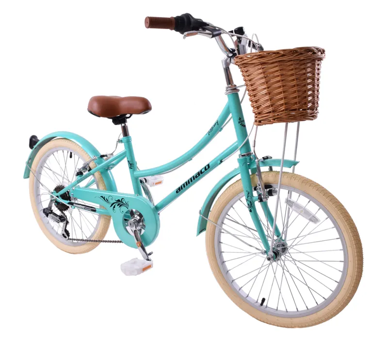 Ammaco Tiffany 20 Inch Wheel Heritage Kids Bike Green 1 Ammaco Tiffany 20 Inch Wheel Heritage Kids Bike Green